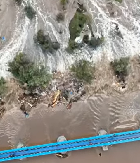 Evacúan preventivamente a familias por aumento del caudal del río Polpaico ante nuevo sistema frontal